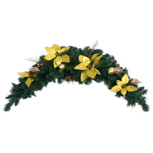 Load image into Gallery viewer, vidaXL Joulukaari LED-valoilla vihreä 90 cm PVC