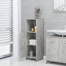 Load image into Gallery viewer, vidaXL Bathroom Cabinet Concrete Gray 11.8"x11.8"x37.4" Chipboard