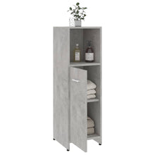 Load image into Gallery viewer, vidaXL Bathroom Cabinet Concrete Gray 11.8"x11.8"x37.4" Chipboard