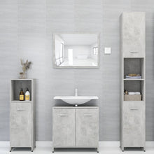 Load image into Gallery viewer, vidaXL Bathroom Cabinet Concrete Gray 11.8"x11.8"x37.4" Chipboard