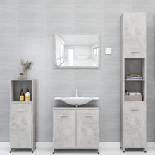 Load image into Gallery viewer, vidaXL Bathroom Cabinet Concrete Gray 11.8"x11.8"x72.2" Chipboard