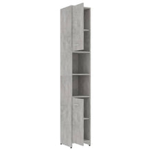 Load image into Gallery viewer, vidaXL Bathroom Cabinet Concrete Gray 11.8"x11.8"x72.2" Chipboard