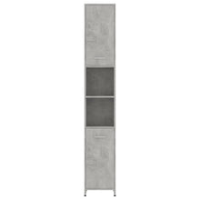 Load image into Gallery viewer, vidaXL Bathroom Cabinet Concrete Gray 11.8"x11.8"x72.2" Chipboard