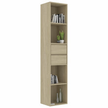 Load image into Gallery viewer, vidaXL Book Cabinet Sonoma Oak 14.2"x11.8"x67.3" Chipboard