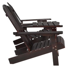 Load image into Gallery viewer, vidaXL Adirondack-puutarhatuoli täysi kuusi ruskea