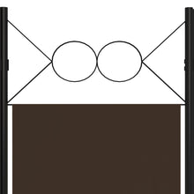 Load image into Gallery viewer, vidaXL 6-paneelinen tilanjakaja ruskea 240x180 cm