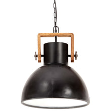 Load image into Gallery viewer, vidaXL Teollistyylinen riippuvalaisin 25 W musta pyöreä 40 cm E27