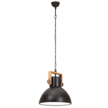 Load image into Gallery viewer, vidaXL Teollistyylinen riippuvalaisin 25 W musta pyöreä 40 cm E27