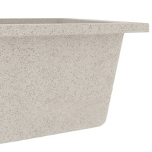Load image into Gallery viewer, vidaXL Keittiön tiskiallas ylivuotoreiällä beige graniitti