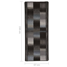 Load image into Gallery viewer, vidaXL Käytävämatto geelipohja musta 67x150 cm