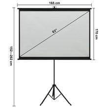 Load image into Gallery viewer, vidaXL Valkokangas jalustalla 63" 1:1
