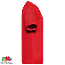 Load image into Gallery viewer, 5 Fruit of the Loom Original T-paita 5 kpl punainen S puuvilla