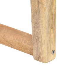 Load image into Gallery viewer, vidaXL Penkki 110 cm ruskea aito nahka ja täysi mangopuu