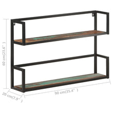 Load image into Gallery viewer, vidaXL Wall Shelf 35.4"x7.9"x23.6" Solid Reclaimed Wood