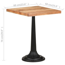 Load image into Gallery viewer, vidaXL Bistro Table 23.6"x23.6"x29.9" Solid Acacia Wood