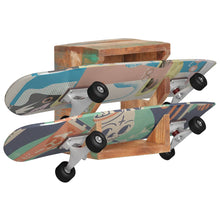 Load image into Gallery viewer, vidaXL Wall Mounted Skateboard Holder 9.8"x7.9"x11.8" Solid Reclaimed Wood