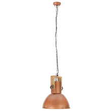 Load image into Gallery viewer, vidaXL Teollistyylinen riippuvalaisin 25W kupari pyöreä mango 42cm E27