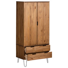 Load image into Gallery viewer, vidaXL Wardrobe "New York Range" Light Wood Solid Pine Wood