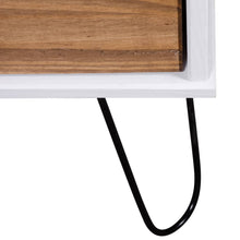 Load image into Gallery viewer, vidaXL Sideboard "New York Range" White and Light Wood Solid Pine Wood