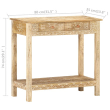 Load image into Gallery viewer, vidaXL Console Table 31.5"x13.8"x29.1" Solid Mango Wood