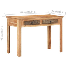 Load image into Gallery viewer, vidaXL Desk 43.3"x19.7"x29.5" Solid Reclaimed Wood