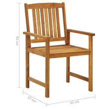 Load image into Gallery viewer, vidaXL Director's Chairs 4 pcs Solid Acacia Wood
