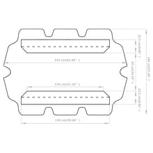 Load image into Gallery viewer, vidaXL Replacement Canopy for Garden Swing Yellow 59.1"/51.8"x27.6"/41.3"