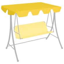Load image into Gallery viewer, vidaXL Replacement Canopy for Garden Swing Yellow 59.1"/51.8"x27.6"/41.3"