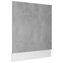 Load image into Gallery viewer, vidaXL Astianpesukoneen paneeli betoninharmaa 59,5x3x67cm lastulevy