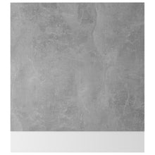 Load image into Gallery viewer, vidaXL Astianpesukoneen paneeli betoninharmaa 59,5x3x67cm lastulevy