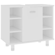 Load image into Gallery viewer, vidaXL Bathroom Cabinet White 23.6"x12.6"x21.1" Chipboard