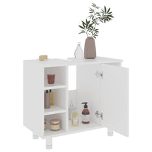 Load image into Gallery viewer, vidaXL Bathroom Cabinet White 23.6"x12.6"x21.1" Chipboard
