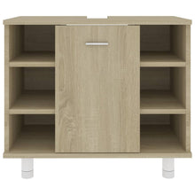 Load image into Gallery viewer, vidaXL Bathroom Cabinet Sonoma Oak 23.6"x12.6"x21.1" Chipboard
