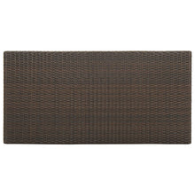 Load image into Gallery viewer, vidaXL Bar Table with Storage Rack Brown 47.2x23.6"x43.3" Poly Rattan"