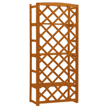 Load image into Gallery viewer, vidaXL Plant Stand with Trellis Orange 23.6"x11.8"x55.1" Solid Firwood