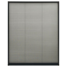 Load image into Gallery viewer, vidaXL Laskostettu hyönteisverkko ikkunaan 100x160cm alumiini antras.