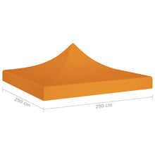 Load image into Gallery viewer, vidaXL Juhlateltan katto 3x3 m oranssi 270 g/m²