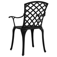 Load image into Gallery viewer, vidaXL Garden Chairs 2 pcs Cast Aluminum Black