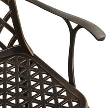 Load image into Gallery viewer, vidaXL 3 Piece Bistro Set Cast Aluminum Bronze