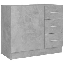 Load image into Gallery viewer, vidaXL Sink Cabinet Concrete Gray 24.8"x11.8"x21.3" Chipboard