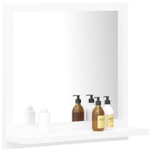 Load image into Gallery viewer, vidaXL Bathroom Mirror White 15.7"x4.1"x14.6" Chipboard
