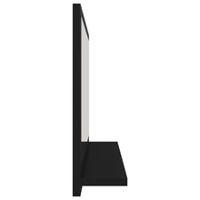 Load image into Gallery viewer, vidaXL Bathroom Mirror Black 23.6"x4.1"x14.6" Chipboard