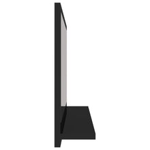 Load image into Gallery viewer, vidaXL Kylpyhuonepeili korkeakiilto musta 60x10,5x37 cm lastulevy