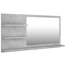 Load image into Gallery viewer, vidaXL Bathroom Mirror Concrete Gray 35.4"x4.1"x17.7" Chipboard