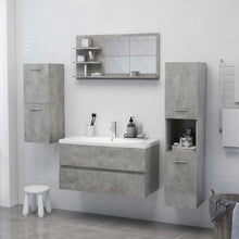 Load image into Gallery viewer, vidaXL Bathroom Mirror Concrete Gray 35.4"x4.1"x17.7" Chipboard