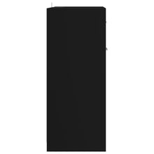 Load image into Gallery viewer, vidaXL Bathroom Cabinet Black 23.6"x13"x31.5" Chipboard