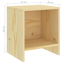 Load image into Gallery viewer, vidaXL Yöpöydät 2 kpl vaalea puu 35x30x40 cm täysi mänty