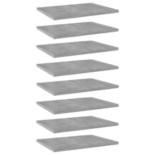 Load image into Gallery viewer, vidaXL Bookshelf Boards 8 pcs Concrete Gray 15.7"x11.8"x0.6" Chipboard