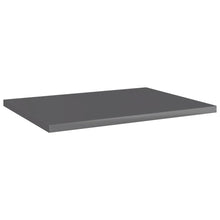 Load image into Gallery viewer, vidaXL Bookshelf Boards 4 pcs High Gloss Gray 15.7"x11.8"x0.6" Chipboard