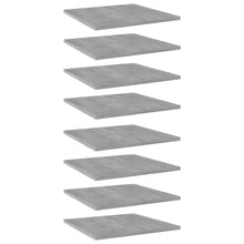 Load image into Gallery viewer, vidaXL Bookshelf Boards 8 pcs Concrete Gray 15.7"x15.7"x0.6" Chipboard